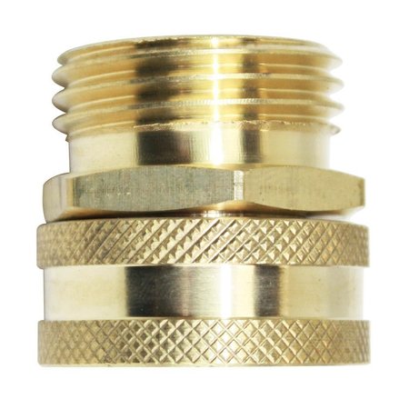 INTERSTATE PNEUMATICS 3/4 Inch GHT Male x 3/4 Inch GHT Female Water Hose Fitting - Swivel FGF01S